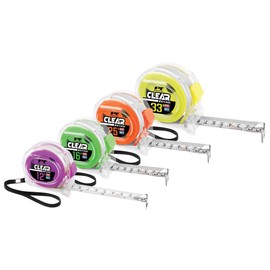 Performance Tool W5039 Clear Tape Measure Set (4 Pieces) for Accurate Measurements and Easy Readability, Perfect for Home or Professional Use