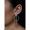Nature Rebel Ear Stud Earrings 925 Sterling Silver Geo Minimal