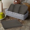 COTTONIVA Waffle Kitchen Towels Set - 6 Pack Cotton Dish