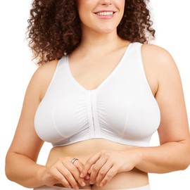 Leading Lady Women's Cotton Front-Closure Leisure Bra Bra