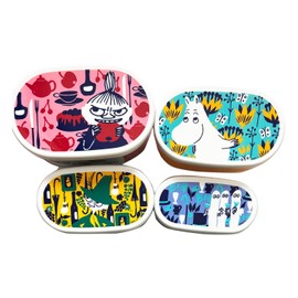Moomin Lunch Box 4P Lunch Box / Color Pattern Northern Europe