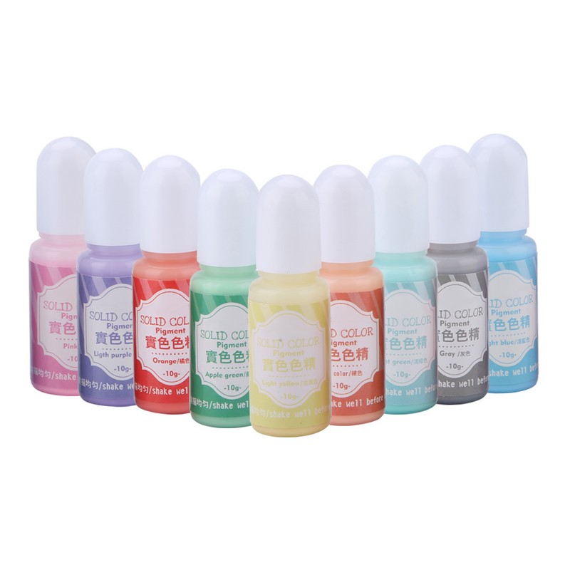 9 Colors 10g Epoxy UV Resin Coloring Dye Colorant Pigment