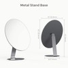 NEZZOE Oval Makeup Mirror for Desk, 12 Inch Frameless Metal