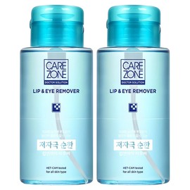Care Zone Hypoallergenic Lip & Eye Remover, 300ml, 2 pcs / 케어존 저자극 립 앤 아이리무버, 300ml, 2개