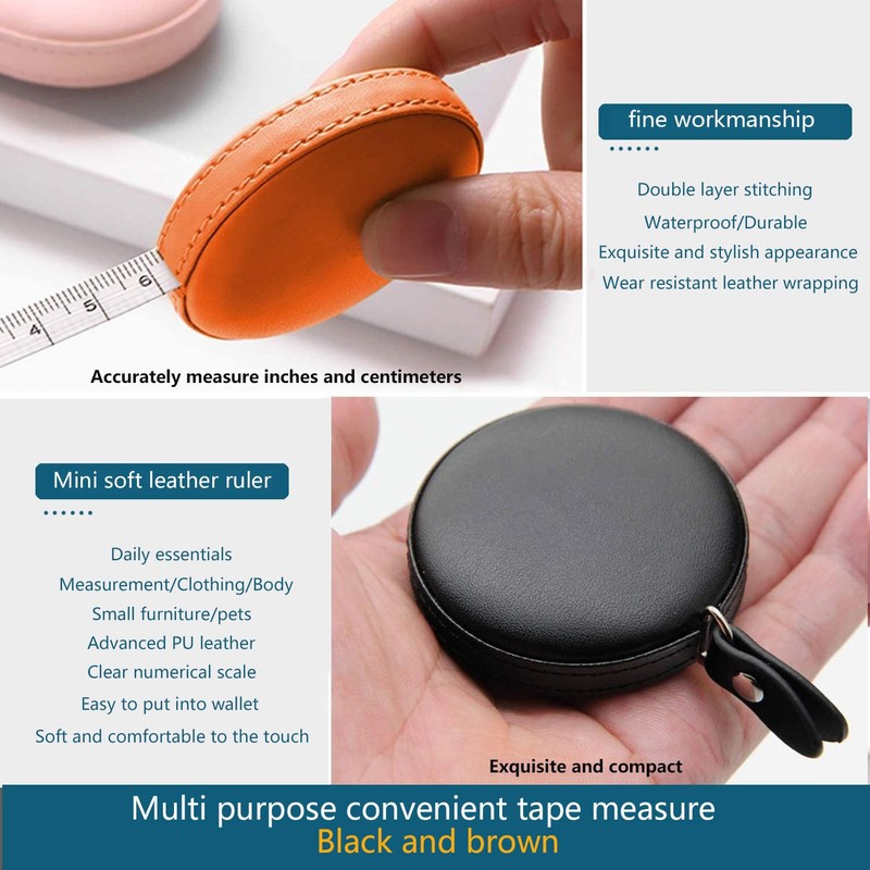 Body Measuring Tape,2 Pack Leather Tape Measure Measuring,60 inch 1.5-Meter