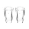 QWORK® 24OZ Juicer Cups Compatible with Nutribullet 600W 900W Blenders,