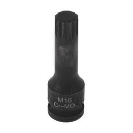 Partuto 1 Pc 12 Point Universal Impact Socket for Car Motorcycle Dirtbike Repair Hardware Tool CR-MO Black 78mm/3.07" 15mm 1/2 Inch Drive
