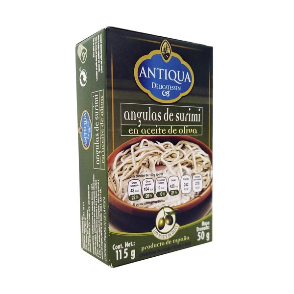 Antiqua Angulas de Surimi en Aceite de Oliva, 115 ml