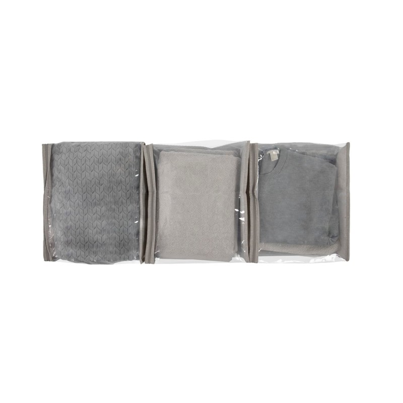 Household Essentials Under Bed Zippered Sweater Storage Bags with Clear