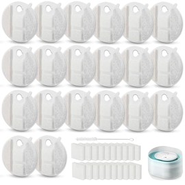 20 Pack Dog Water Fountain Replacement Filters Competible with Petlibro Capsule Dog Fountain PLWF008
