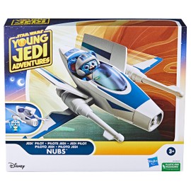 Star Wars: Young Jedi Adventures Jedi Pilot Nubs, 4-Inch Scale Action Figure Ship, Toys, Preschool Toys for 3 Year Old Boys & Girls