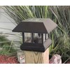 Sterno Home GL23124 GL23124BK Paradise Plastic Solar Post Light with