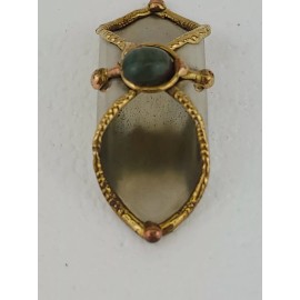 Unbranded Vintage Scarf Tube Slide - Silver with brazed Brass