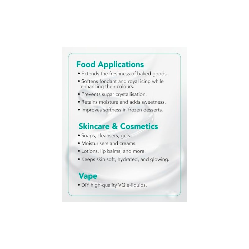 Vegetable Glycerine 120ml from Natural Origins (rapeseed, sunflower) Multi-Use: Food,