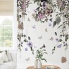 Esmee purple petunia peony butterfly flower vines bedroom living room