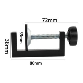 TIOMIOSEA C-Clamps 6 Pieces C-Clamp Set, Table Clamp Adjustable Clamping Limit 10-57 mm, Screw Clamps Small for Metal, Woodworking, Construction Supports