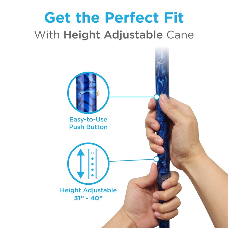 NOVA Shoe Horn Offset Cane – 2-in-1 Walking Cane &