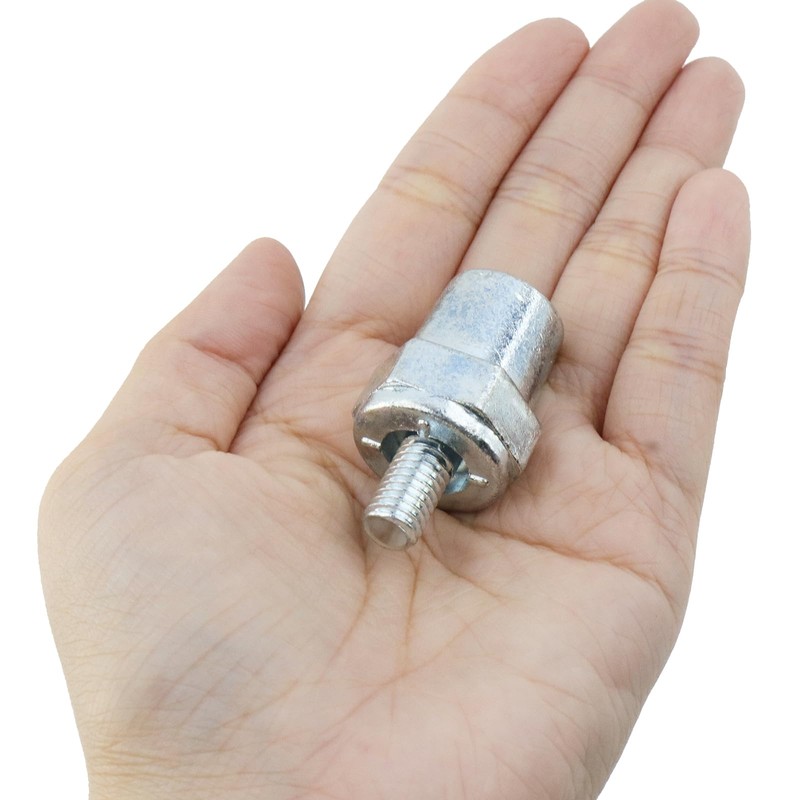 Modengzhe 2 Pair Zinc Alloy 5/16 M8 Thread Male Battery