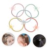 FELTECHELECTR 20pcs Cartoon Clear Charm Hair Ties Cute Elastic Ponytail