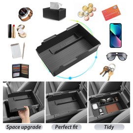 SKTU for 2024 2025 Honda Prologue Center Console Organizer for 2024 2025 Honda Prologue (EX/Touring/Elite) & 2024 2025 ZDX Console Tray 2024 2025 Prologue Accessories with Sunglasses Holder