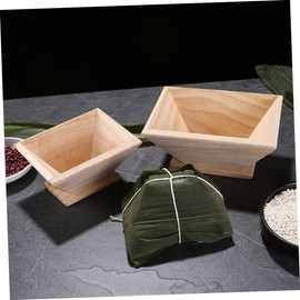 Ciieeo Wooden Rice Dumpling Mold Kitchen Tool for DIY Rice Pudding Traditional Chinese Cooking Easy to Clean Comfortable Grip Design