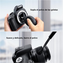 FUNTOCA 8 en 1 Kit de Limpieza de Cámara,Limpiador de Teclado,Kit de Limpiador Cepillo para Airpods,Mecánico Teclado Herramientas de Limpieza,Antiestático de Limpieza para Teclados,Audífonos,PC,Cámara