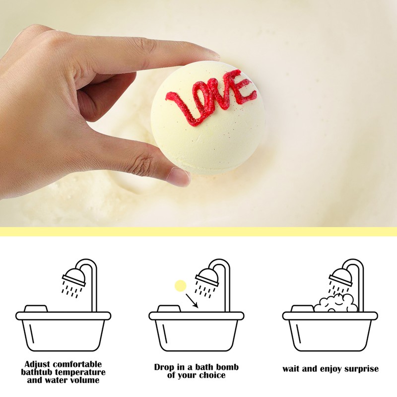 6PCS Aromatherapy Bath Bombs Stress Relief & Relaxation Scented Shower