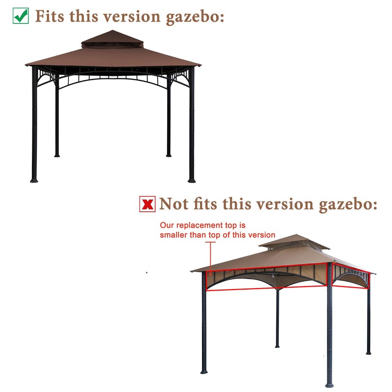 SCOCANOPY Replacement roof Compatible with Target Madaga Gazebo Model L-GZ136PST