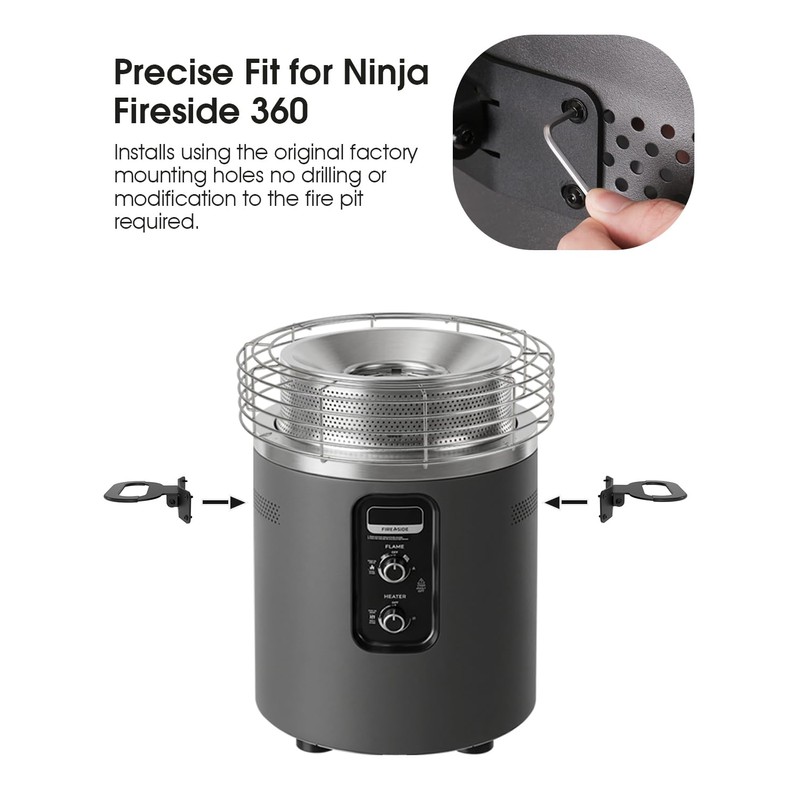 Fold-Down Side Handle for Ninja Fireside360 Outdoor Heater & Fire