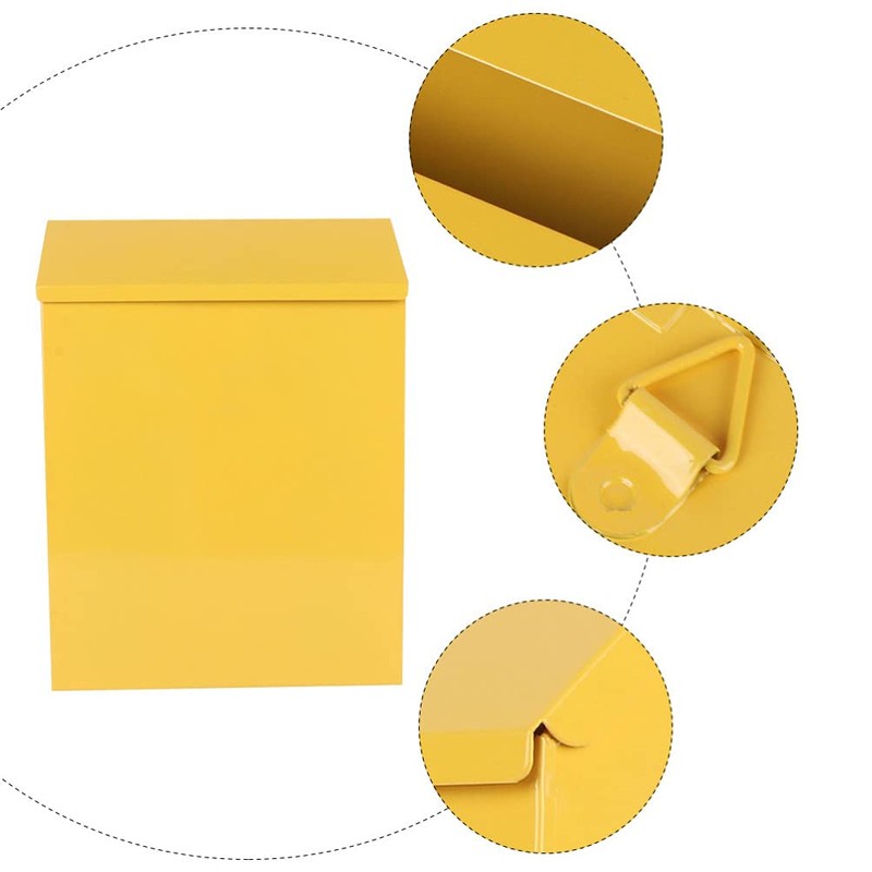 jojofuny Metal Suggestion Box Wall Mounted Ballot Box Secure Box