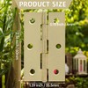Murtenze 24 Pack 2.5 Inch Door Hinges - Gold Butt