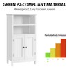 Yaheetech Bathroom Floor Cabinet, Free Standing Cabinet with Double Door