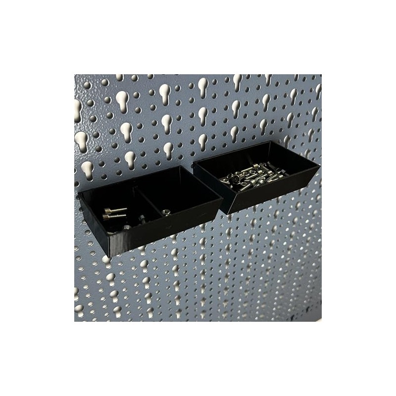 2 x Small Parts Storage Box for Küpper Perforated Wall