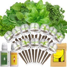 Lyko Gourmet Herb Seed Pod Kit for AeroGarden, iDoo, Ahopegarden, GARDENCUBE, 12 Pods with Basil, Parsley, Mint, Cilantro, Licorice, Hydroponics Growing System Kits for Indoor Garden