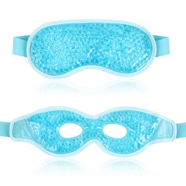 Pack of 2 Eye Mask Cooling, Gel Cooling Mask Eyes, Cooling Goggles Reusable for Hot Cold Therapy, Anti Dark Circles, Relieves Eye Strain