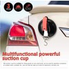 Suction cup hook 3 Pack with 6 S-Hooks,Heavy Duty Suction