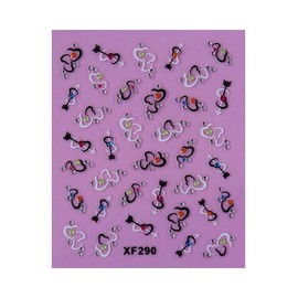 Generic Heart Rose Love Stars Valentine's Day Rhinestone Art Nail Sticker 290 Nail Wraps Art Stickers Manicure Supplies for Women for Home Nails Full Long Lasting Easy Apply and Remove