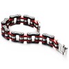 Stainless Steel Biker Bracelet for Men, Masculine Motorcycle Chain Style,