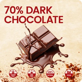 Shroomeaz Functional Mushroom Chocolate Bar with Turkey Tail Supplement for Gastrointestinal & Gut Microbiome Support - Vegan - 70% Dark Chocolate (3 Count - Orange)