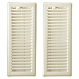 Imperial RG0264 Louvered Floor Register, 4 x 12-Inch, Almond, 2-Pack