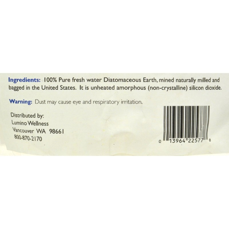 Lumino Home Diatomaceous Earth - Food Grade - Pure -