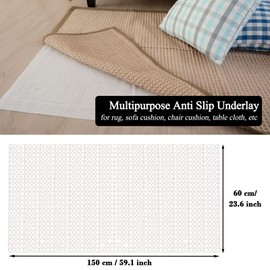 MAIYADUO MAIYADUO 60x150 cm Rug Anti Slip Non Slip Rug Mat Liner Carpet Gripper Underlay for Hard Floors Rug Gripper For Wooden Floors