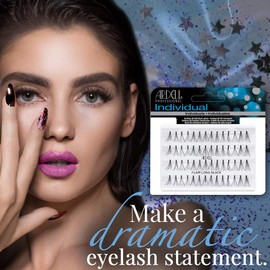 Ardell False Eyelashes Long Black, DIY Lash Clusters, Eyelash Extension Kit, 4 Pack