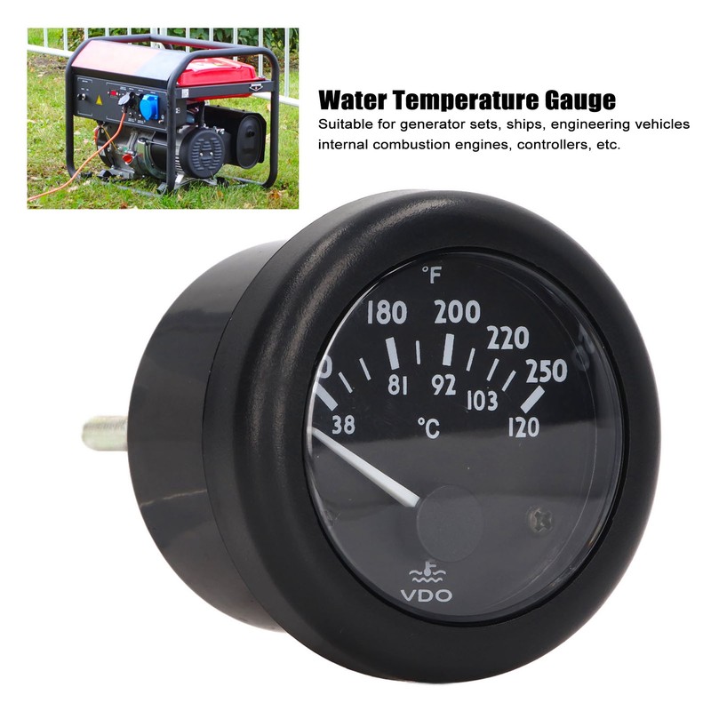 Generator Water Temperature Gauge Pointer Type 52mm Electromagnetic for VDO