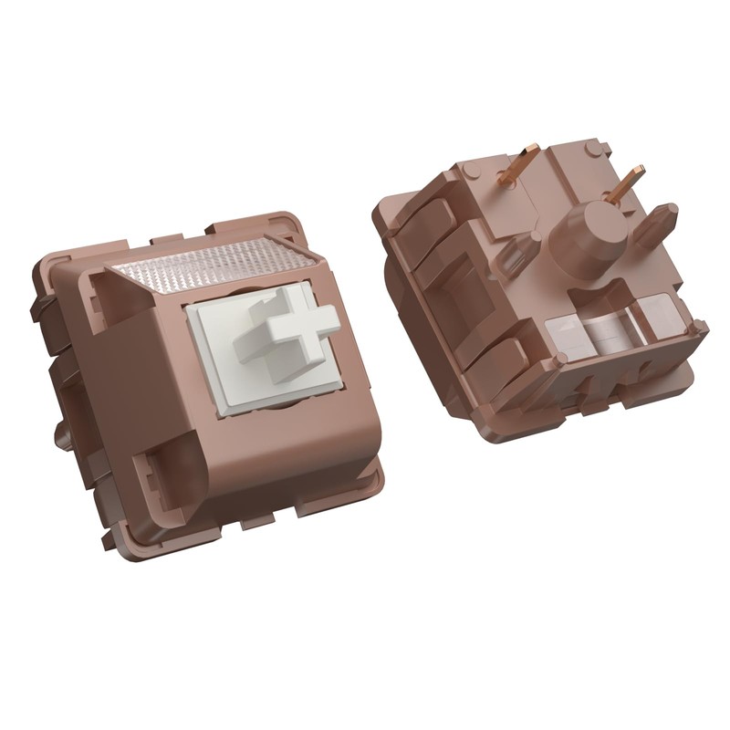 DUROCK Mocha Silk Linear Switches, Full POK Switch 56g Long