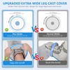 100% Waterproof Extra Wide Leg Cast Cover for Shower with