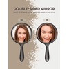 OMIRO Hand Mirror, Double-Sided Handheld Mirror 1X/3X Magnifying Mirror with