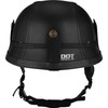 Yesmotor Motorcycle Half Helmet Retro German Handmade Leather Half Face