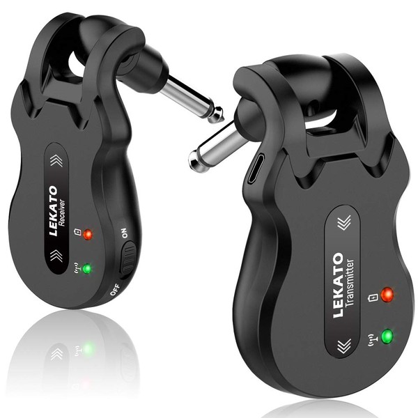 LEKATO Wireless Guitar System 5.8 Wireless Guitar Transmitter Receiver Rechargeable