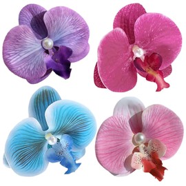 4 Pieces Flower Style Hair Clips, Elegant Flower Hair Clips, Women'S Hair Accessories, Decorative Hair Clips, Fashionable Hair Clips, Clothing Accessories